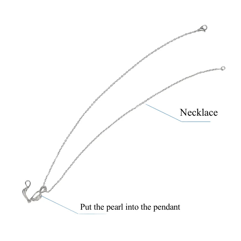 Colier cu perlă naturală în coajă